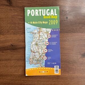 🗺️ Vintage Portugal Paper Road Map (2009 Edition) 🗺️